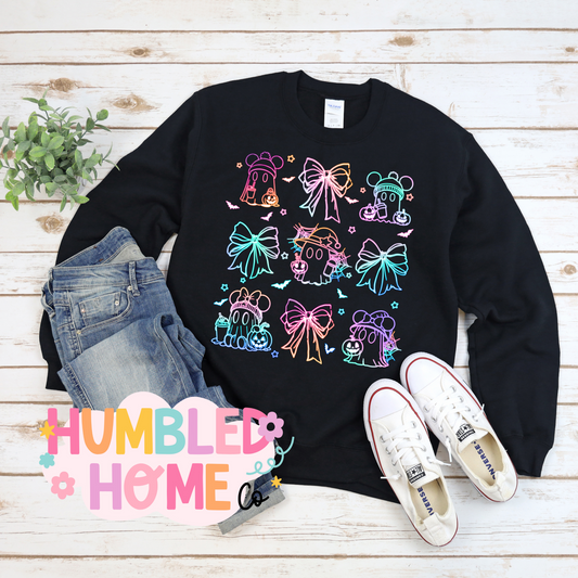 YOUTH + ADULT Neon Halloween Crewneck + Sweatshirt